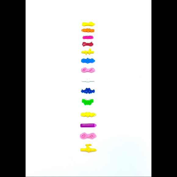 VINTAGE 70’s Mini Plastic Barrettes - Picture 1 of 14